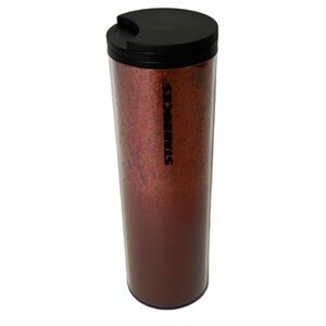 Starbucks 2019 16oz Holiday Ombré Red Sparkle Glitter Travel Tumbler